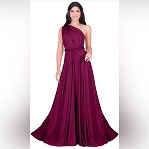 NWT Fuchsia Pink Maxi Convertible Dress